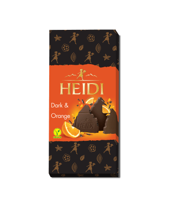 HEIDI тъмен шоколад с портокал