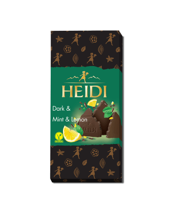 HEIDI тъмен шоколад с мента и лимон