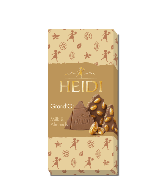 HEIDI шоколад Гранд'ор млечен с цял бадем