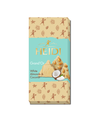 HEIDI шоколад  Гранд'Ор бял с цял бадем и кокос