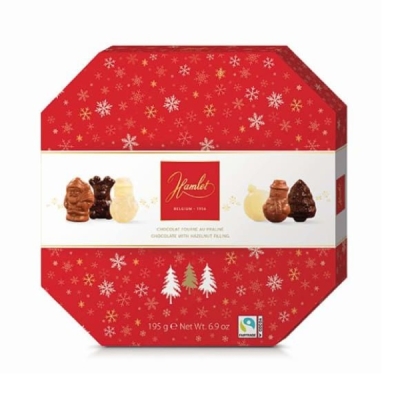 Шоколадова бонбониера ХАМЛЕТ ЗИМНА АСОРТИ - Лешников пълнеж