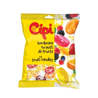 Захарни бонбони Чипи Твърди - Плодов Микс (ягода, малина, лимон, портокал) ( 240 бр.)  