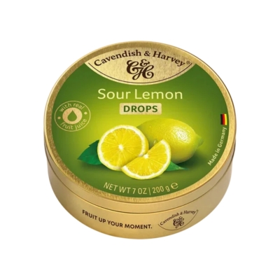 CAVENDISH & HARVEY захарни бонбони дропс лимон
