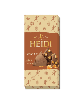 HEIDI шоколад Гранд'ор млечен с цял лешник