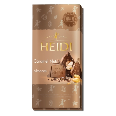 HEIDI шоколад КАРАМЕЛ нътс - бадем