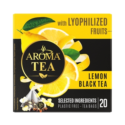 Чай АРОМА ГОЛД ЧЕРЕН с ЛИМОН- Пирамида ( Кутия - 20 бр. )