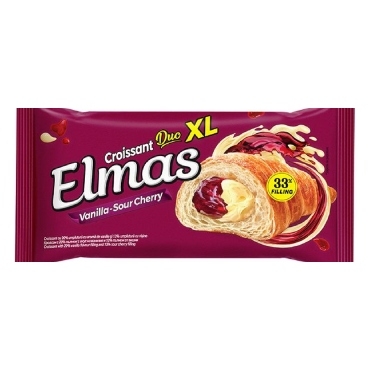 ELMAS кроасан - МАКС ДУО - Вишна & Ванилия 20 бр.