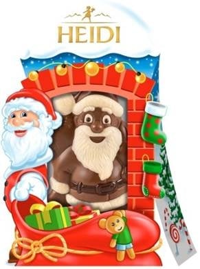 HEIDI шоколадова фигурка Дядо Коледа млечен шоколад