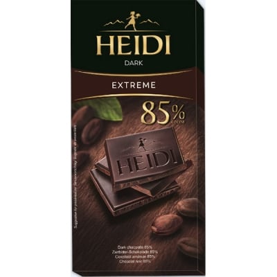 тъмен шоколад хайди екстрийм 85% какао