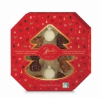 HAMLET шоколадова бонбониера ЗИМНА АСОРТИ - КОЛЕДНО ДЪРВО лешников пълнеж